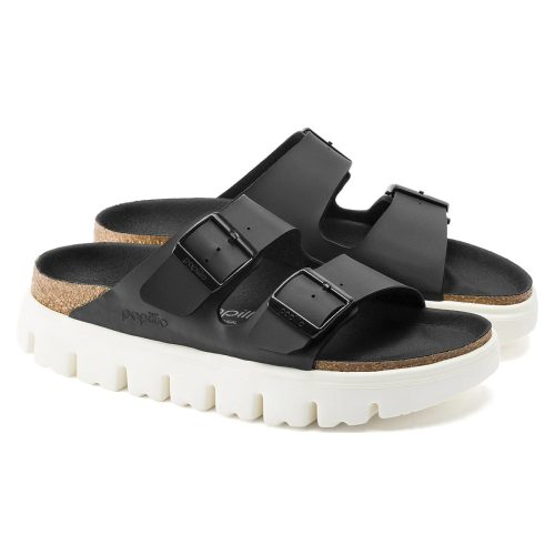 S802436896628 Birkenstock Women s Arizona Chunky Birko Flor Sandals Black 3