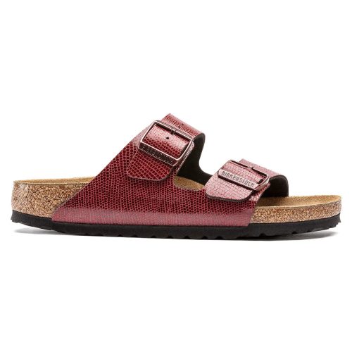 S886454696071 Birkenstock Arizona Birko Flor Sandals Magical Metallic Maroon 3