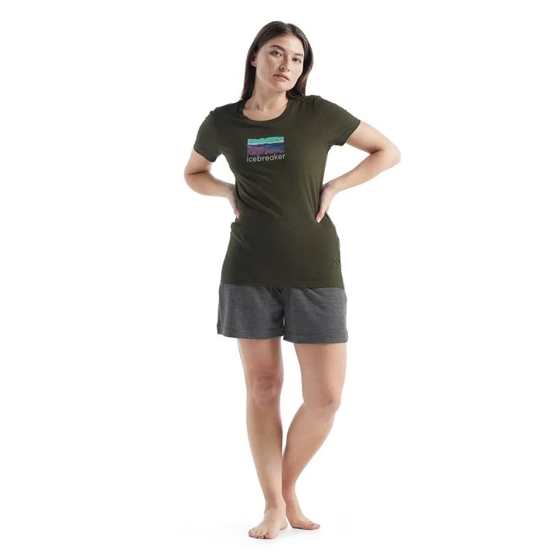 SS22 Women Tech Lite II SS Tee Trailhead LODEN 0A56DR069 3