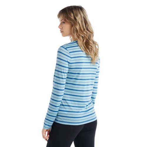 SS22 Women Wave LS Tee Stripe HAZE AZUL S 0A56DI388 2