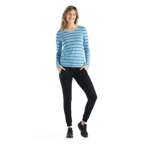 SS22 Women Wave LS Tee Stripe HAZE AZUL S 0A56DI388 3