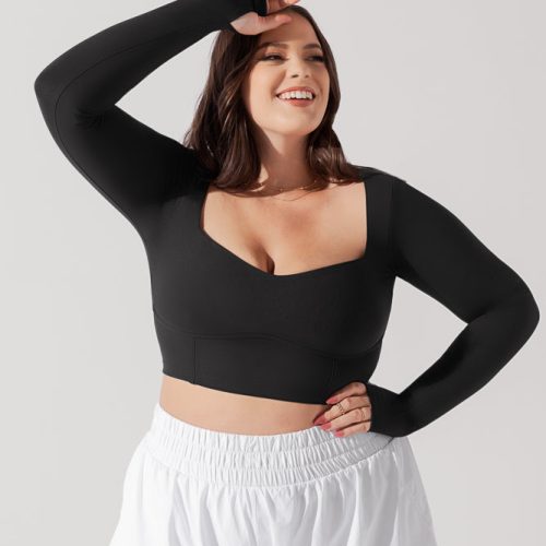 SoHoSweetheartLongSleeveCropTop Black B1008 0843 Edit