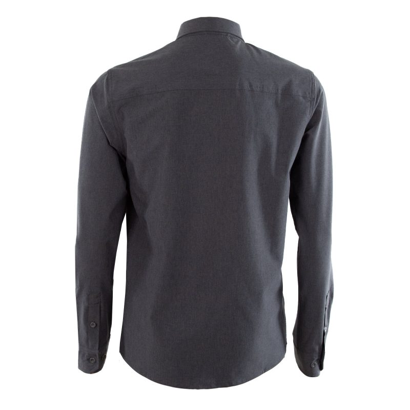 SpyderMen sMelangeLongSleeve2PocketShirt Black 3