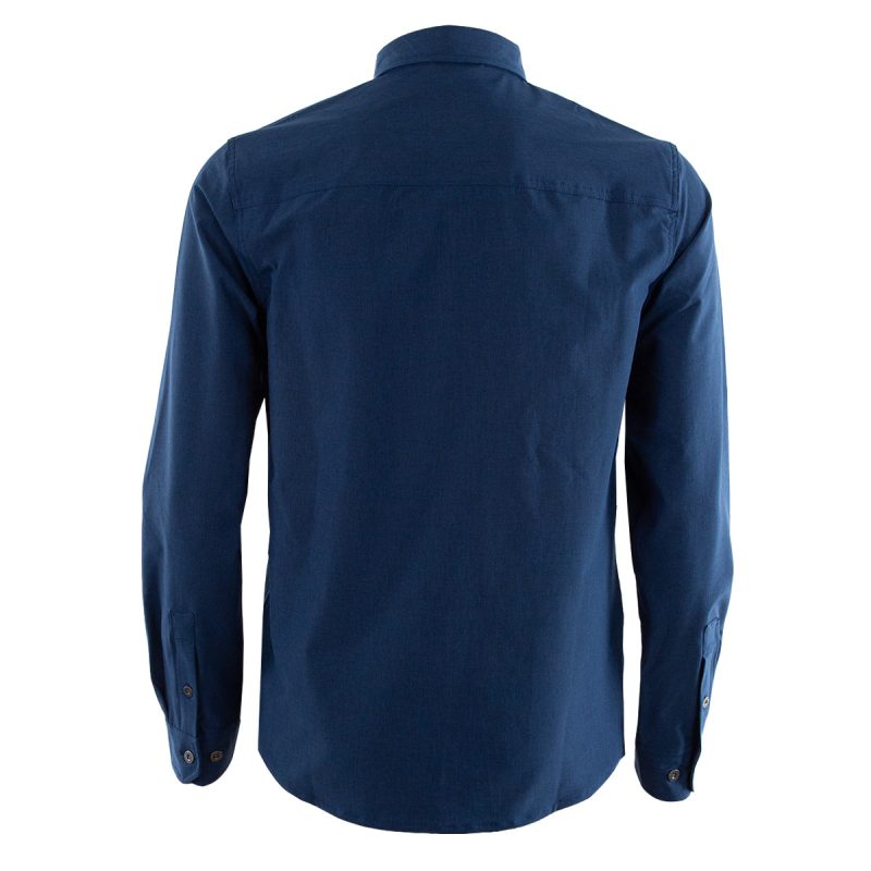 SpyderMen sMelangeLongSleeve2PocketShirt Estate Blue 3