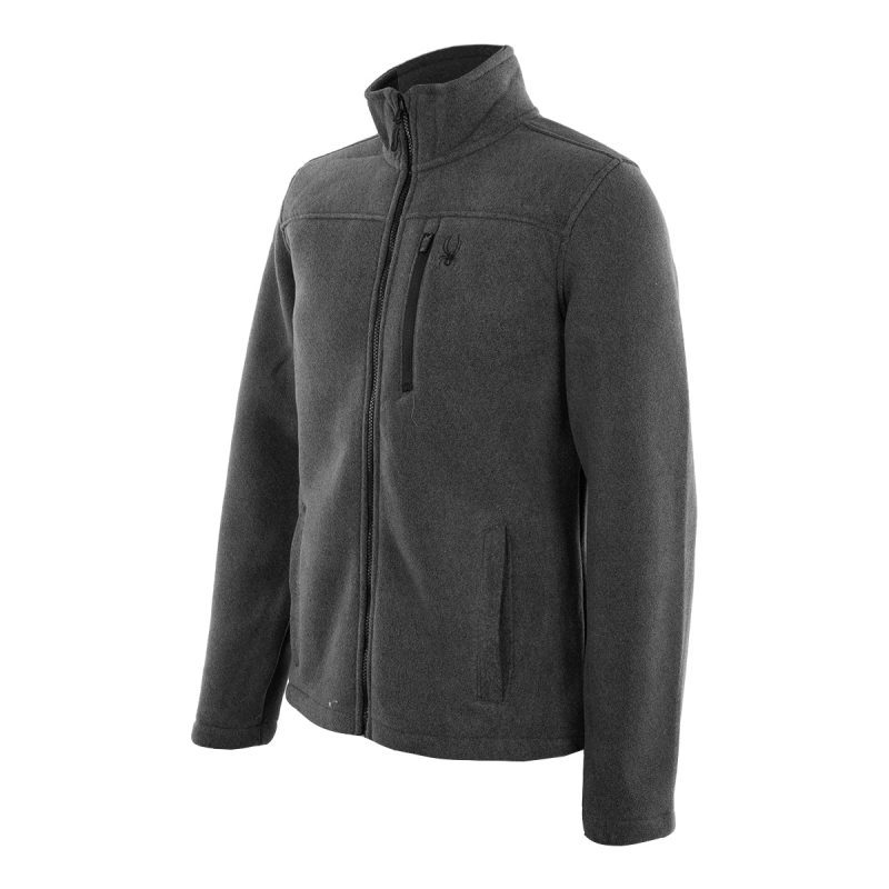 SpyderMen sStripeFleeceFullZip Black 3