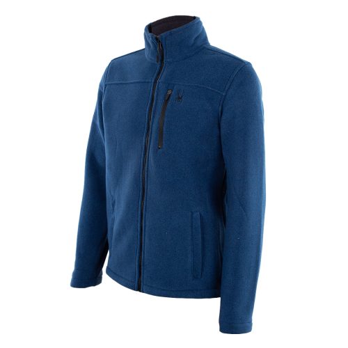 SpyderMen sStripeFleeceFullZip Navy 3