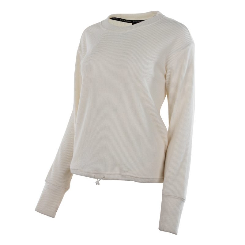 SpyderWomen sCozieBrushedRibCrewneckShirt Pearl 2