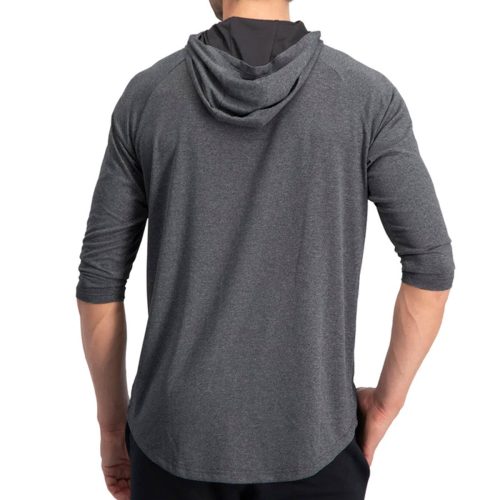 ThreeSixtySixMen s3 4SleeveHoodiePullover Charcoal 2