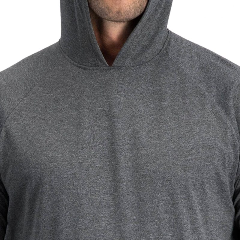 ThreeSixtySixMen s3 4SleeveHoodiePullover Charcoal 3