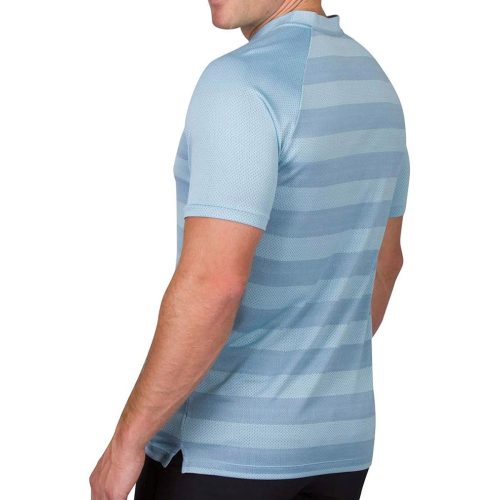 ThreeSixtySixMen sCollarlessGolfPolo ClassicBlue 2