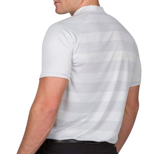 ThreeSixtySixMen sCollarlessGolfPolo PolarWhite 2