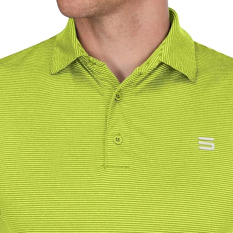 ThreeSixtySixMen sGolfPolo NeonGreen 3