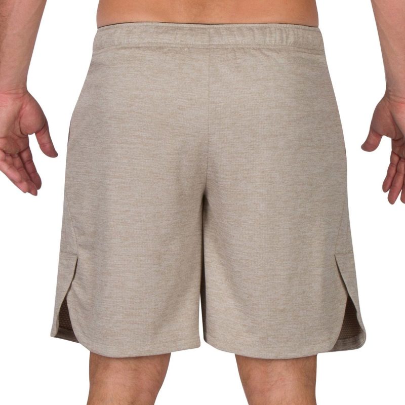 ThreeSixtySixMen sGymShorts Khaki 2