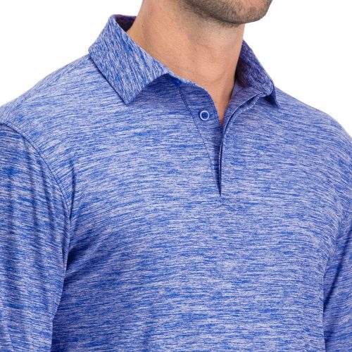 ThreeSixtySixMen sLongSleeveGolfPolo CoolBlue 3