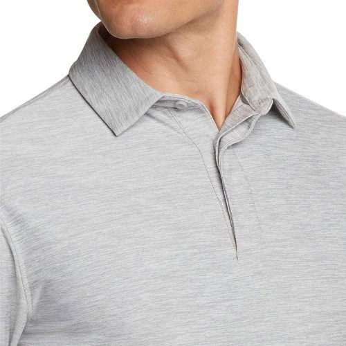 ThreeSixtySixMen sLongSleeveGolfPolo Grey 3