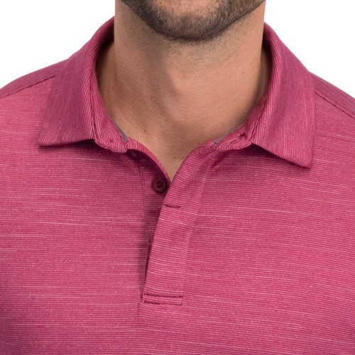 ThreeSixtySixMen sLongSleeveGolfPolo Magenta 3