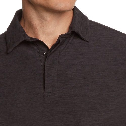 ThreeSixtySixMen sLongSleeveGolfPolo PureBlack 3