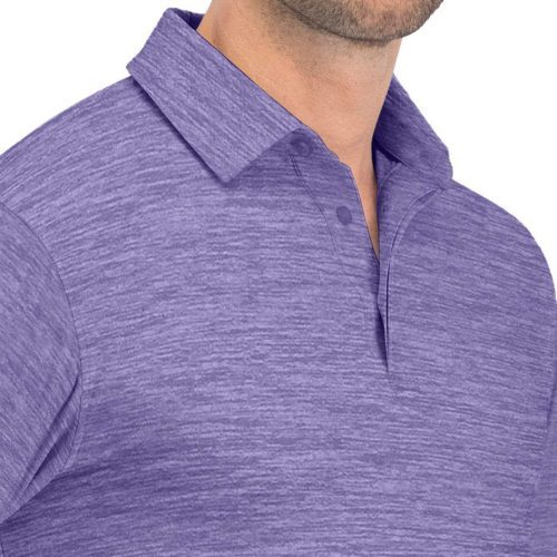 ThreeSixtySixMen sLongSleeveGolfPolo Purple 3