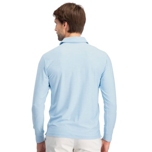 ThreeSixtySixMen sLongSleeveGolfPolo SkyBlue 2