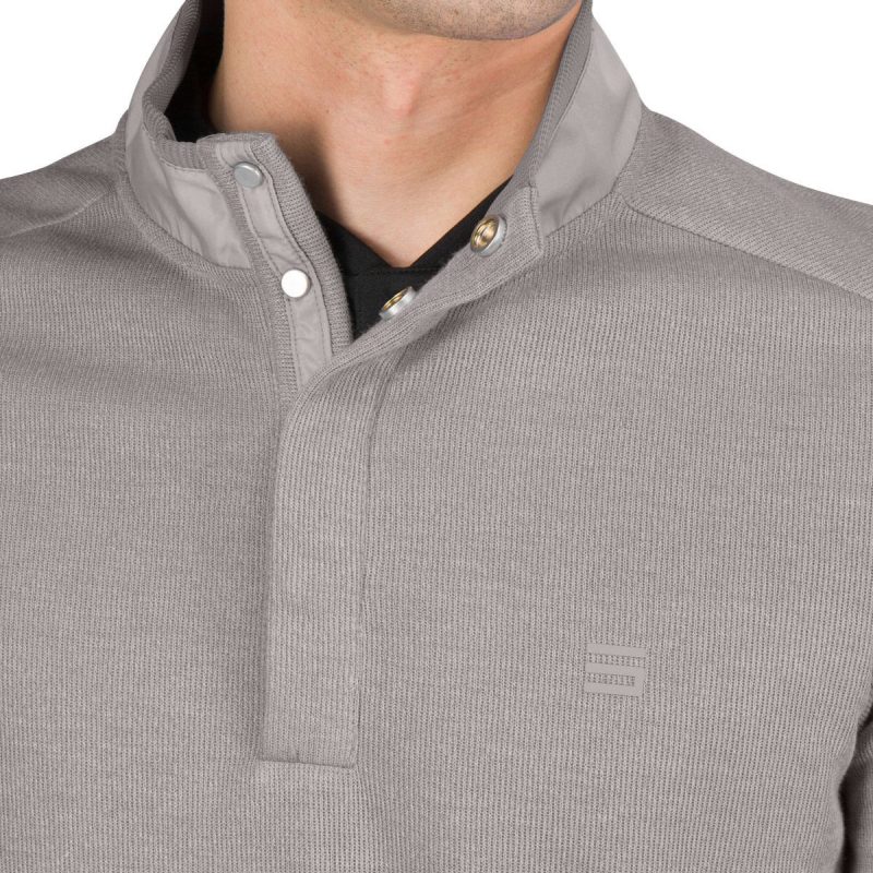 ThreeSixtySixMen sMockNeckSweater LightGrey 3