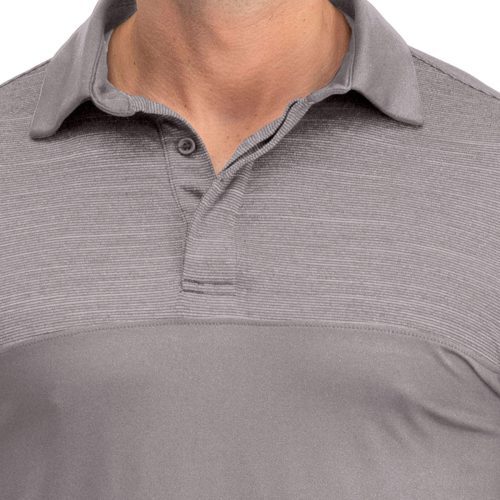 ThreeSixtySixMen sTwoToneLongSleevePolo V2Grey 3