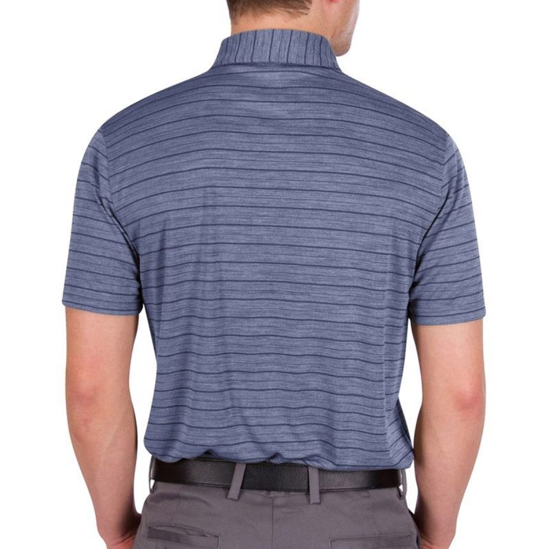 ThreeSixtySixMen sUltraFineStripedPolo DenimNavy 2