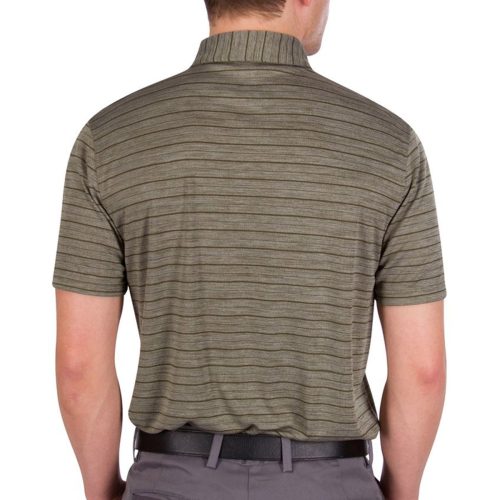 ThreeSixtySixMen sUltraFineStripedPolo OliveGreen 2