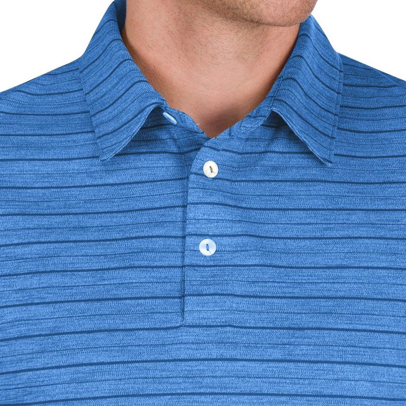 ThreeSixtySixMen sUltraFineStripedPolo SkyBlue 3