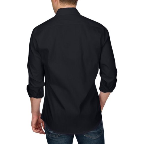 ThreeSixtySixMen sUntuckedLongSleeveShirt PitchBlack 2