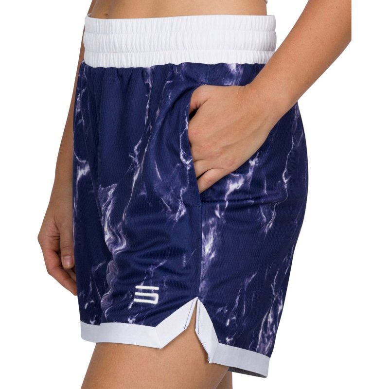 ThreeSixtySixWomen sBasketballShorts IndigoNavyBlue 3