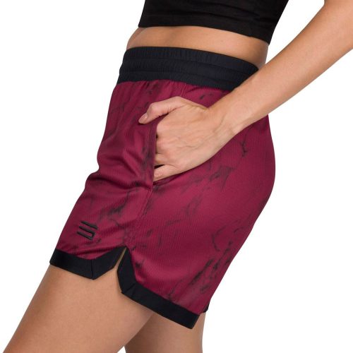 ThreeSixtySixWomen sBasketballShorts PortRed 3