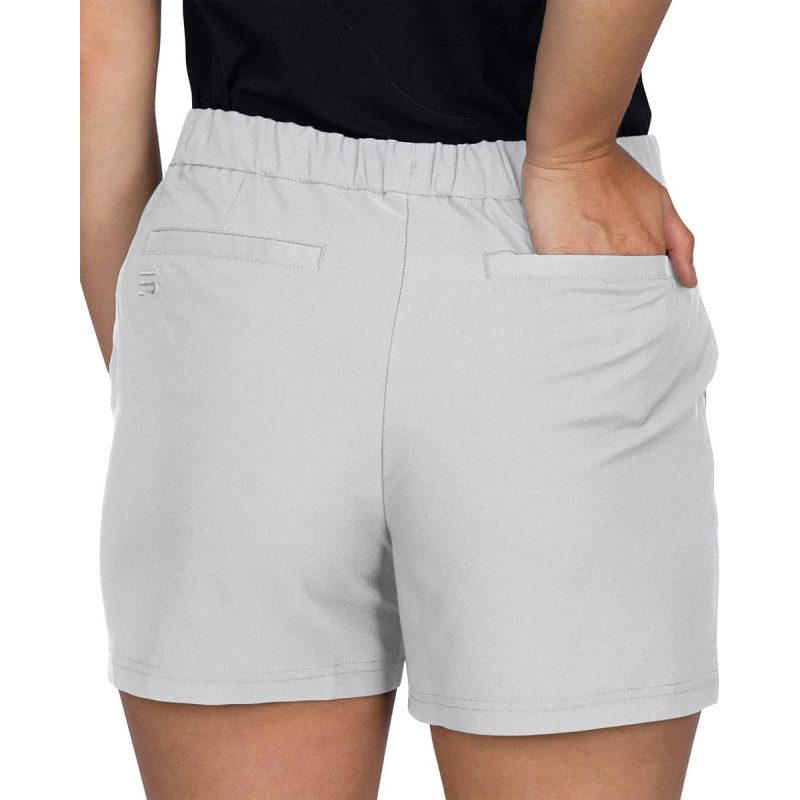 ThreeSixtySixWomen sGolfShorts SilverGrey 2