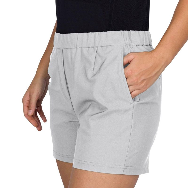 ThreeSixtySixWomen sGolfShorts SilverGrey 3