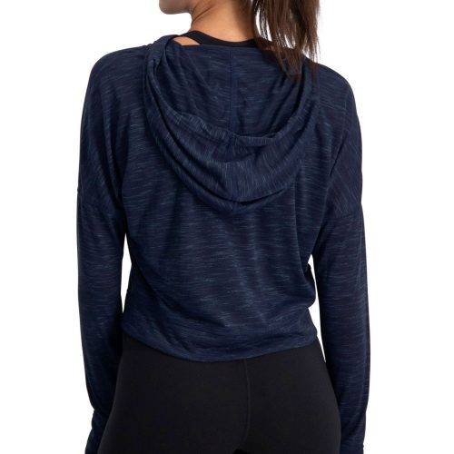 ThreeSixtySixWomen sHoodieCropTop DenimBlue 2