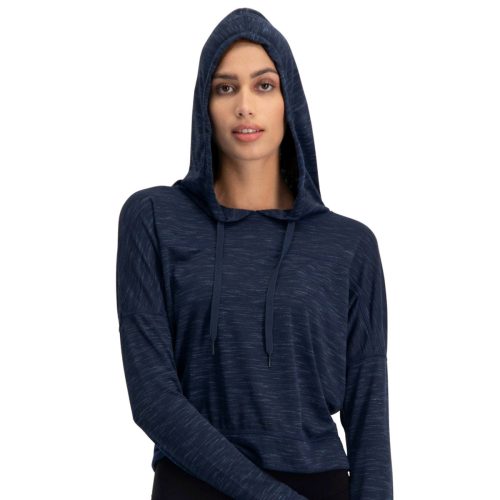 ThreeSixtySixWomen sHoodieCropTop DenimBlue 3