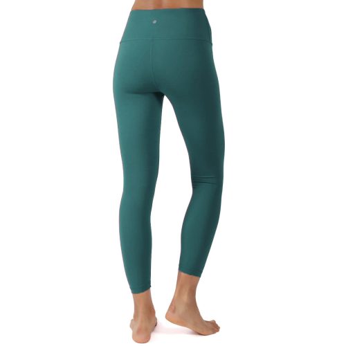 Yogalicious by Reflex Women s Lux High Rise Basic Ankle Legging teal 2