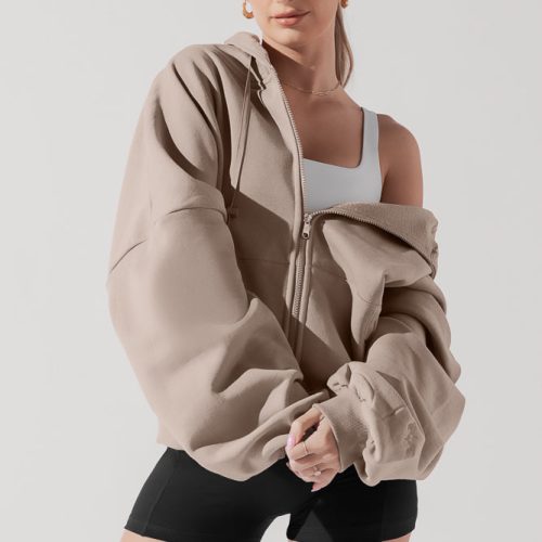 ZipCloudHoodie Taupe 5002 0222 Edit