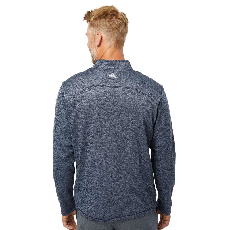 adidas Mens Brushed Terry Heathered Quarter Zip Pullover S191040248719 3