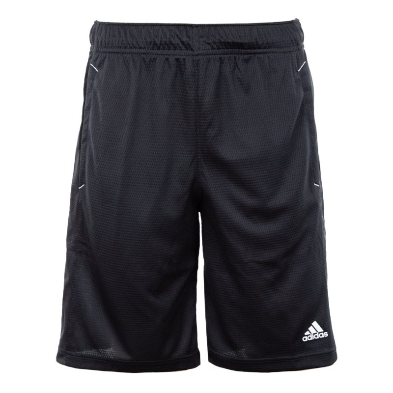 adidasMen sEssentials3 StripeShorts Black White 1