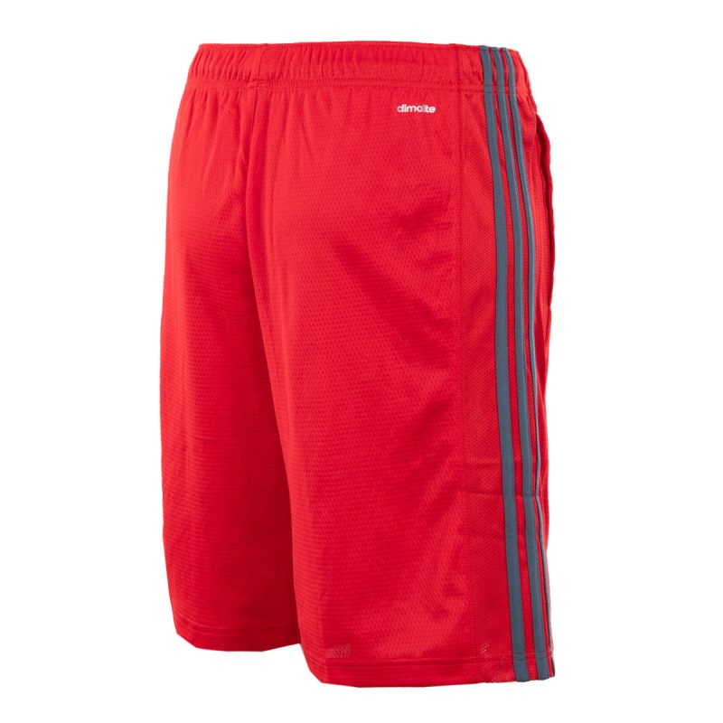 adidasMen sEssentials3 StripeShorts Scarlet 3