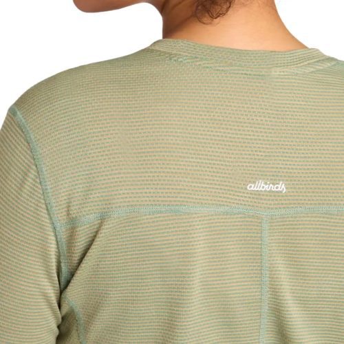 allbirds Women s Natural Run Long Sleeve Tee Hazy Cargo 1