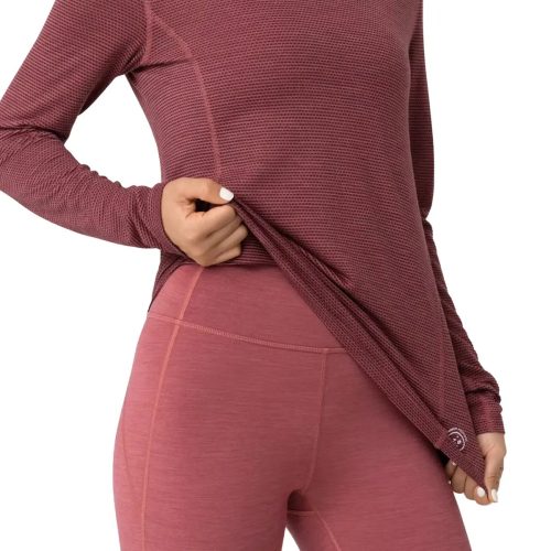 allbirds Women s Natural Run Long Sleeve Tee Hazy Sienna 1