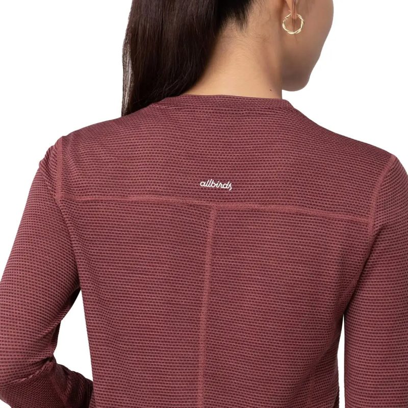 allbirds Women s Natural Run Long Sleeve Tee Hazy Sienna 2