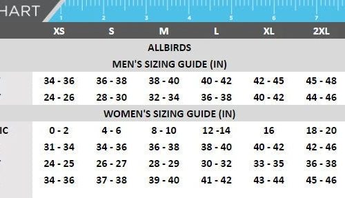 allbirds Natural Flow Size Chart 4ca3b8be 5f21 4e30 a92e 584f0018201a