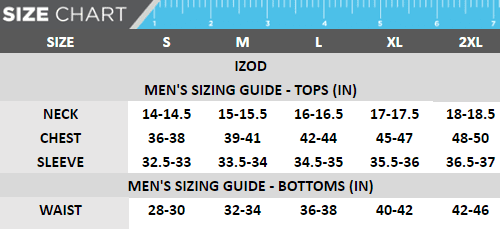 izod 20mens 20tops 20and 20bottoms