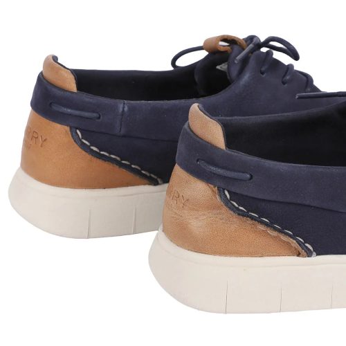 s044214189526par sperry women 27s vulcanized plushwave athleisure boat leather shoes navy 4