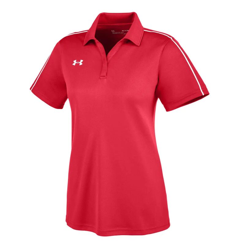 s190511317596par under armour women 27s tech polo red white 22222