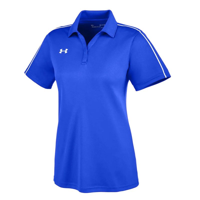 s190511317596par under armour women 27s tech polo royal white 222222