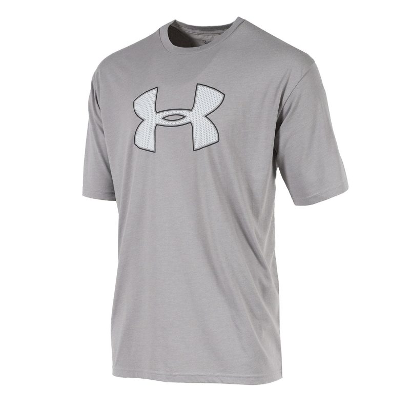 s192007667307par under armour men 27s ua big logo short sleeve t shirt grey 2b