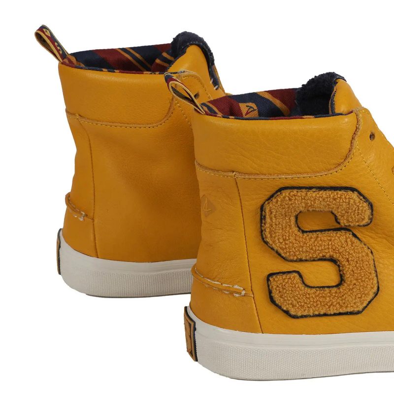 s194713057991par sperry men 27s striper ii high top 85th anniversary shoes yellow 445566